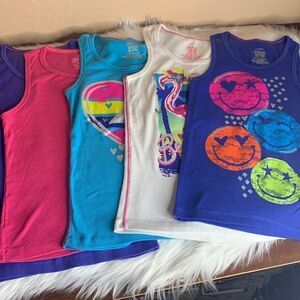 Faded Glory Girls 5 Piece Tank Bundle Size L (10-12)